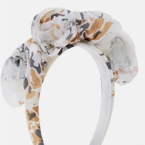 JANIE AND JACK FLORAL ROSETTE HEADBAND